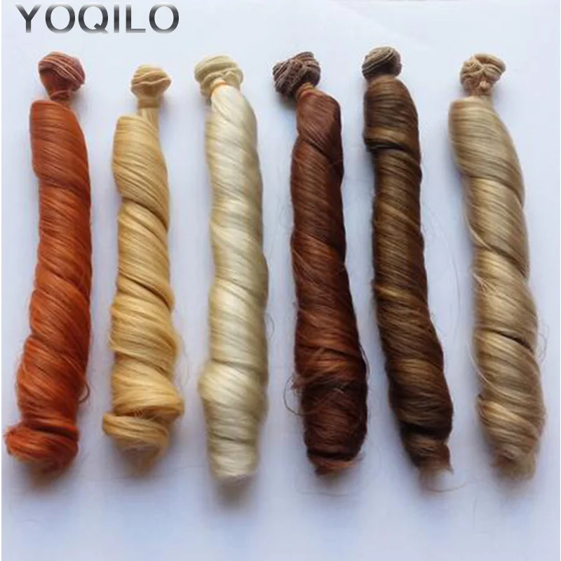 Кукла сделай сам 3 шт./лот кукла с кудрявыми синтетическими волосами кукольные