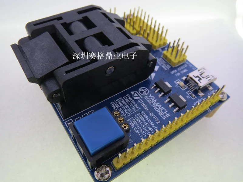 Оригинальное тестовое сиденье ST IC STM8 STM8S103 STM8L горящая программа STM8A QFP32 гнездо