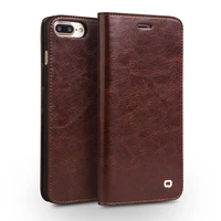 qialino genuine leather luxury ultra slim flip case for iphone 7 8 se 2020 handmade wallet phone cover for iphone 7 8 plus