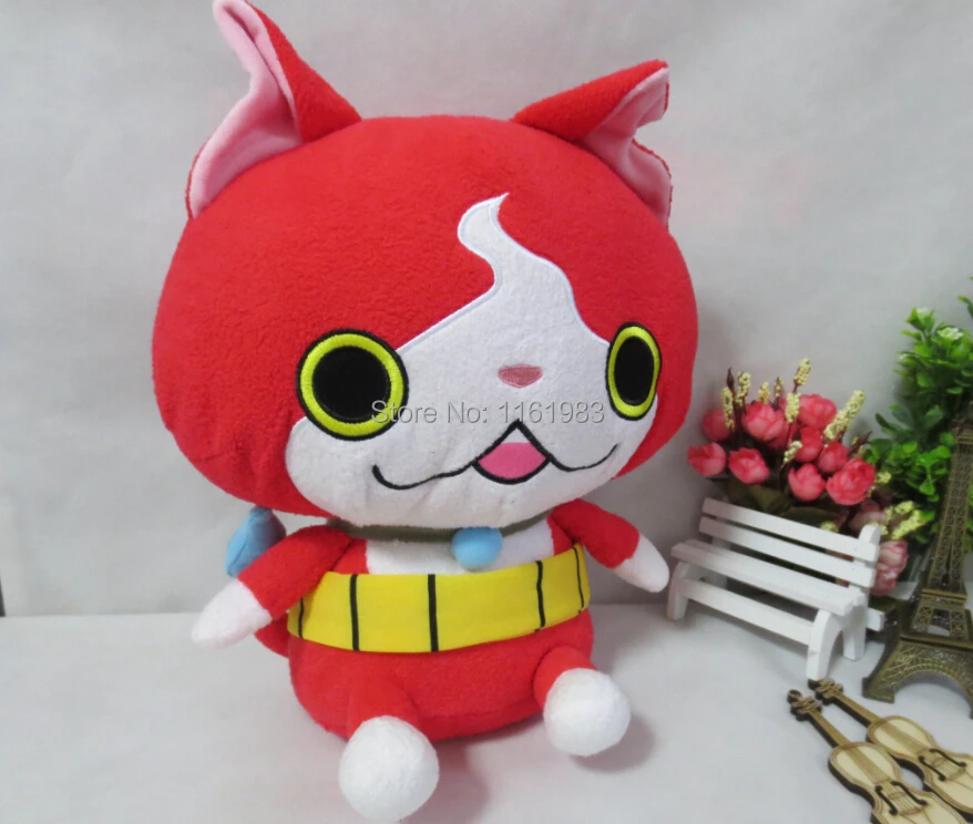Японские Аниме часы youkai плюшевые игрушки 35 см Кот плюш|toy holder|plushplush fox toy |
