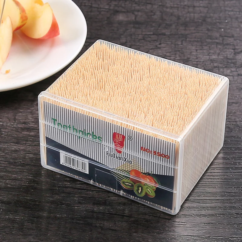 

Disposable Boxed Toothpicks Double-headed Bamboo Tools Household Fruit Bamboo Toothpicks Protecting Oral Health Pure Natural