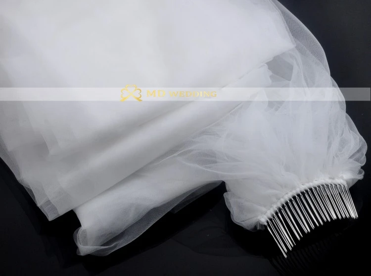 Бесплатная доставка настоящая фотография 5 м белая/слоновая кость свадебная фата