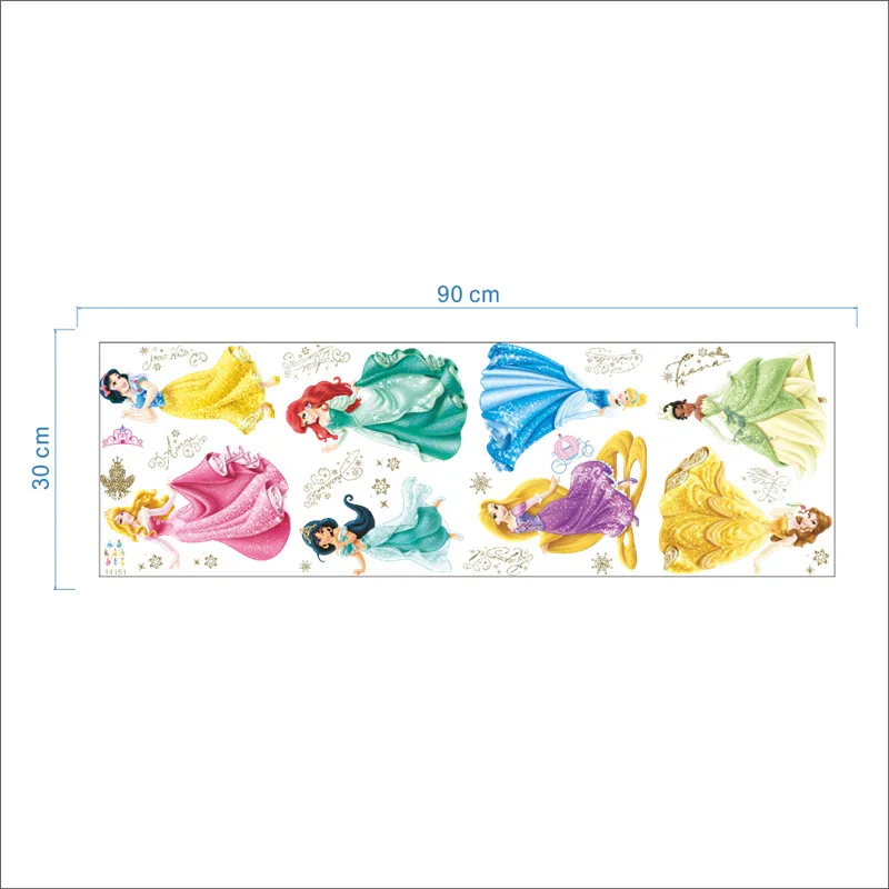 % Картонные настенные стикеры в виде замка принцессы для детей детские обои