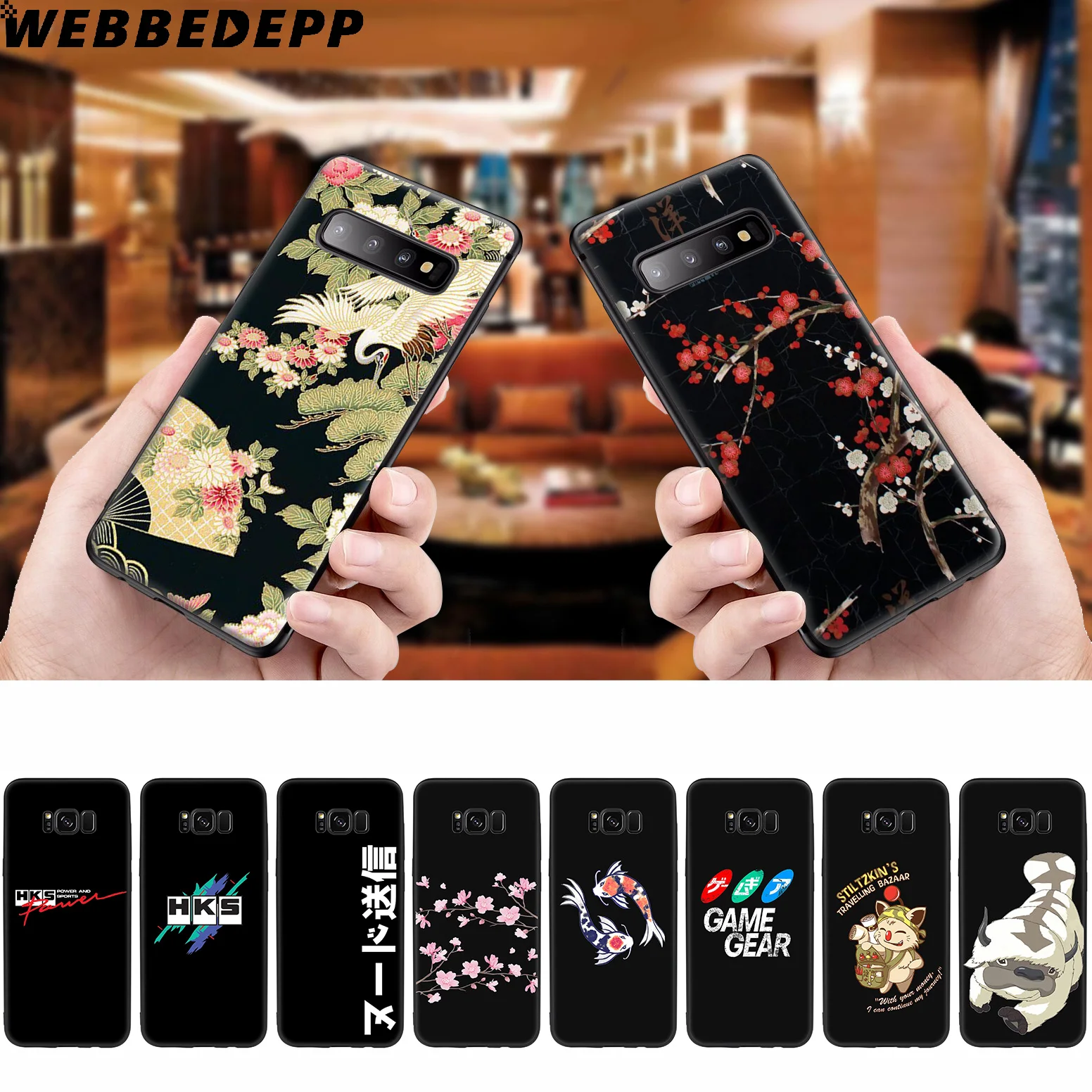 Swirling Koi Japan Style Fish Soft Case for Samsung Galaxy S10 S10e S9 S8 Plus S7 S6 Edge &amp J6 2018 Note 10 9 8 |