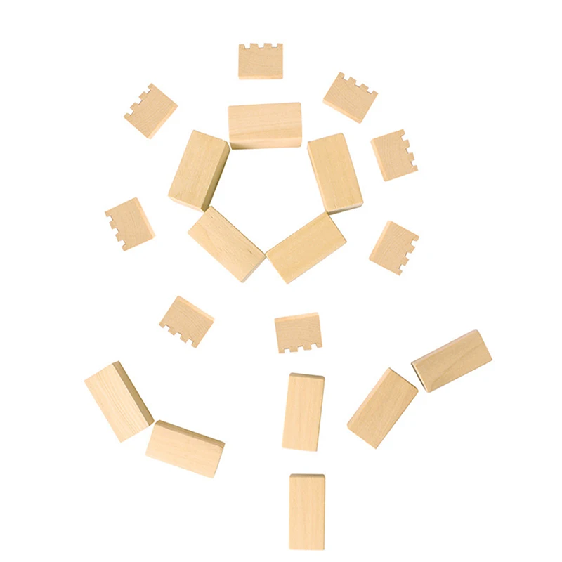 2017 новые натуральные деревянные ведра Строительные кирпичи сборные замок