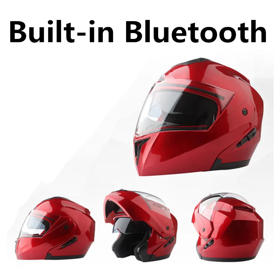 Bluetooth DOT moto rcycle шлем jet capacetes de moto ciclista красный цвет vespa cascos para moto Кафе racer s m l xl