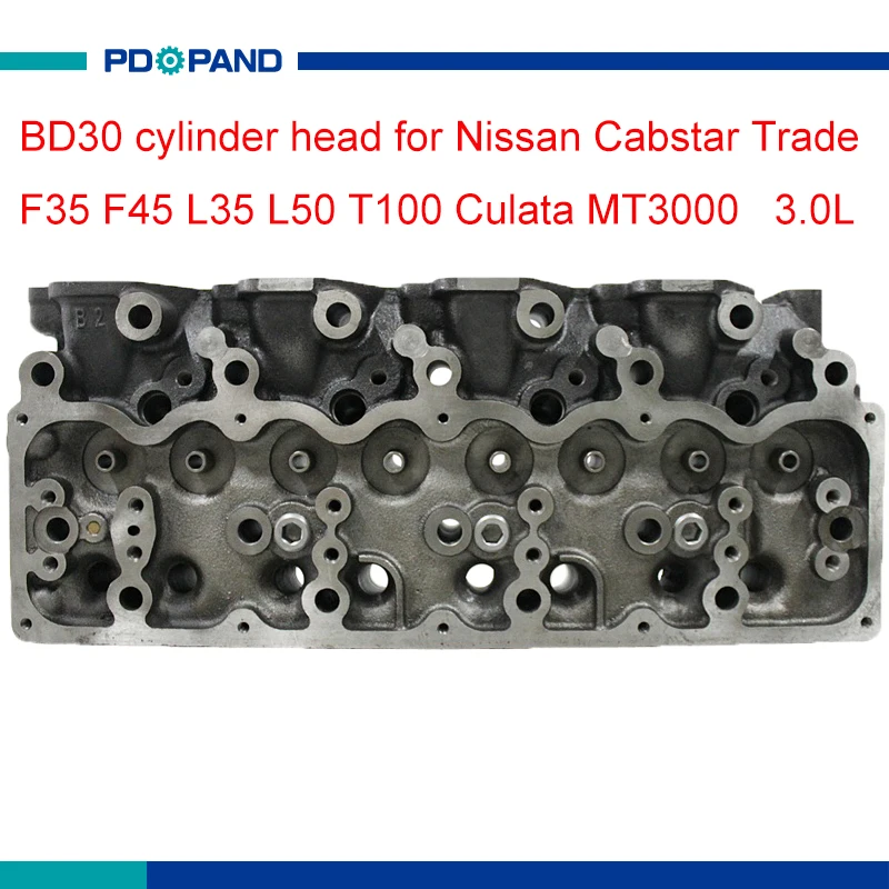 Деталь двигателя BD30 Головка блока цилиндров 909 018 для Nissan Cabstar Trade F35 F45 L35 L50 T100 Culata