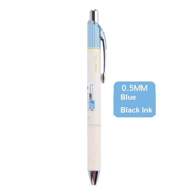 BLN75L Blue Pentel гелевая игла для чернил 0,5 мм Bln75 Выдвижная тонкая линия жидкость быстрая сушка гладкое письмо черные чернила школа - Цвет: BLN75L Blue