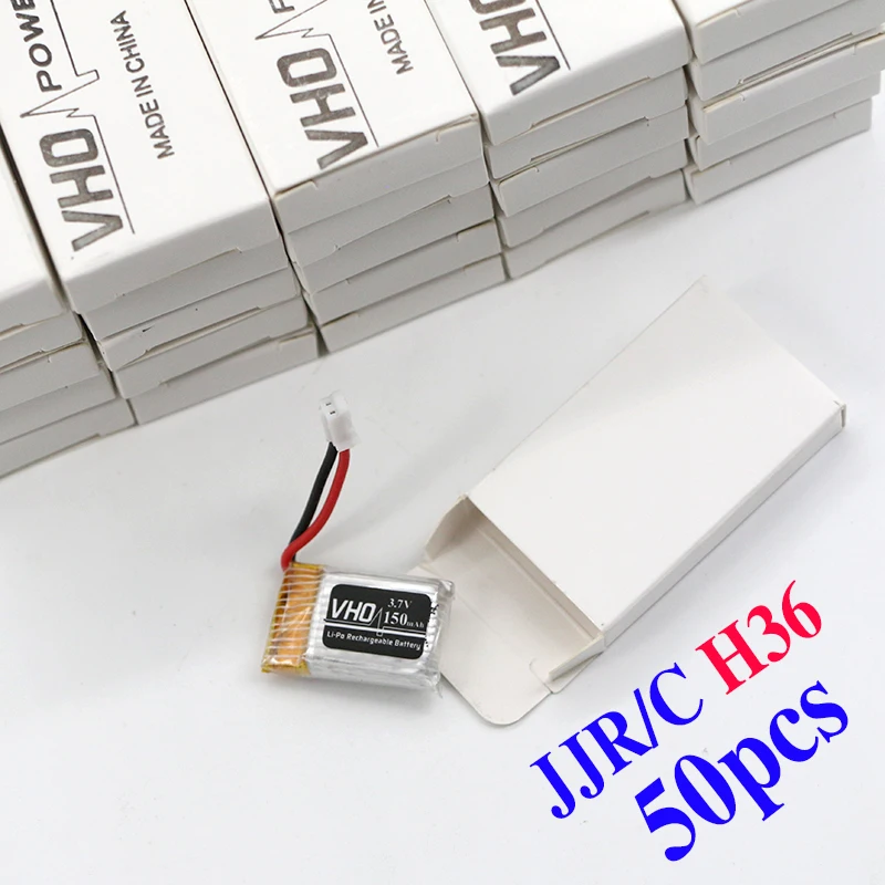 Jjrc 3 7 V 150mAh 30C 50ppcs Lipo батарея для JJRC H36 & E010 Li po RC Квадрокоптер запчасти игрушки