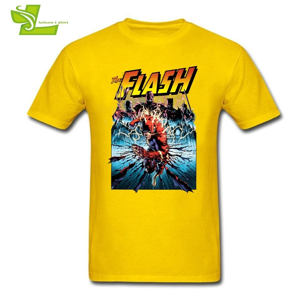 Мужская футболка в стиле комиксов Flash Shreds повседневные классические топы мужская