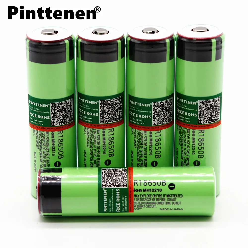Оригинальный pinttenen 18650 3400 mAh аккумулятор 3 7 V ионно литиевая перезарядка тесто
