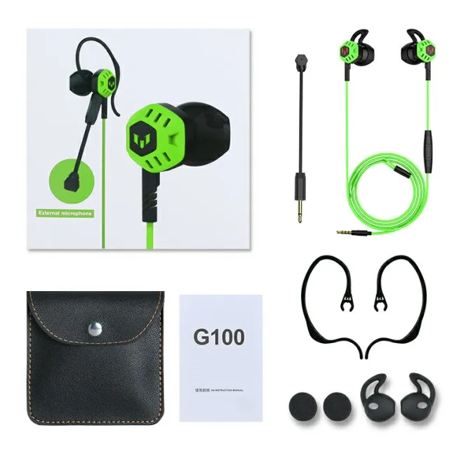FEIKU Gamer наушники вкладыши портативные Супер бас стерео G100 игровая гарнитура с