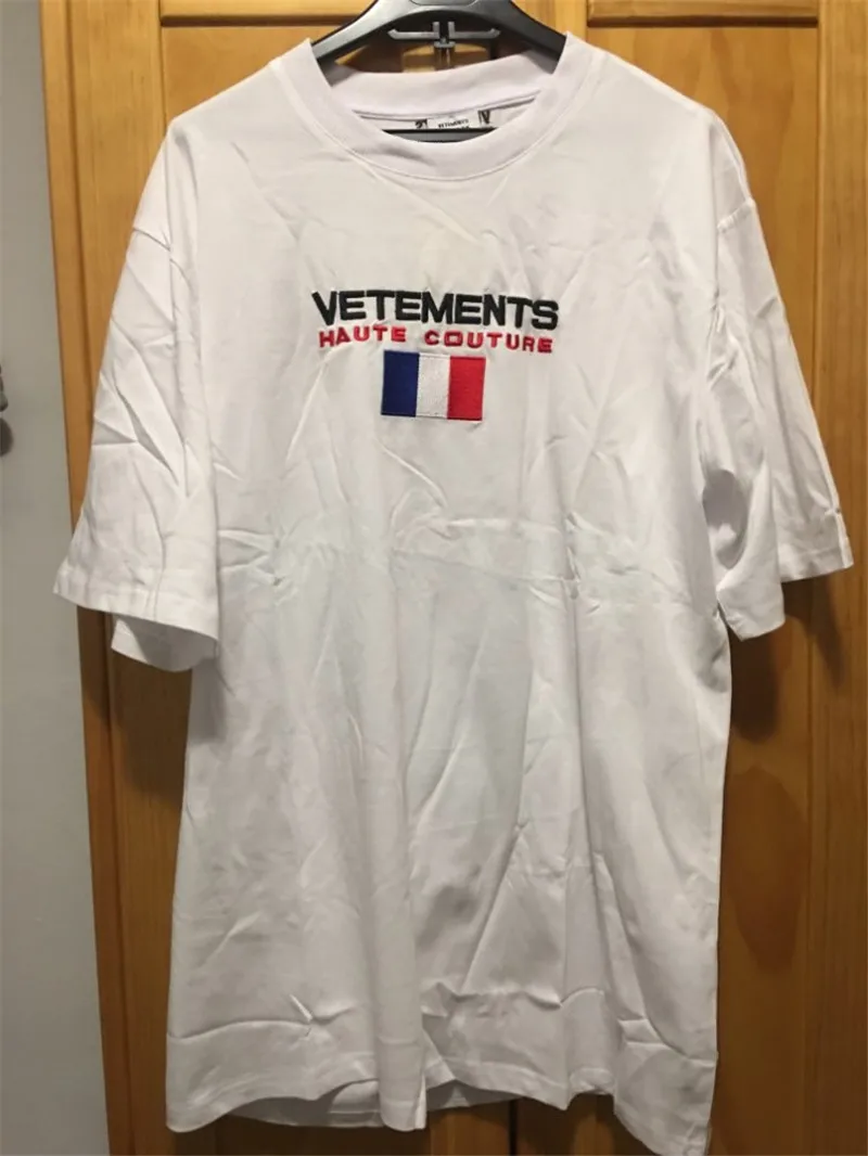 Торговая марка Vetements принт героя мужские и женские футболки 1:1 лучшее качество