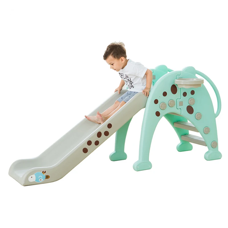 Пластиковая детская игровая горка удлиненная лестница комната Спортивная для