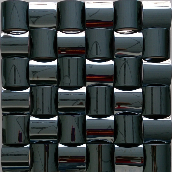 Объемная выпуклая конструкция металлическая мозаичная плитка из нержавеющей