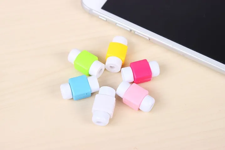 6 шт мультфильм USB кабель протектор заставка зарядное устройство линии передачи данных защитный чехол Крышка устройства для сматывания кабеля для iPhone 5S 6s 7s Ipad
