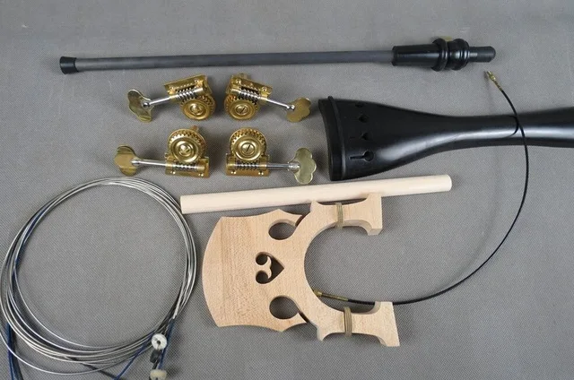 Diy двойные басовые части мост tailpiece Объединенный стиль колышки endpin струны|double