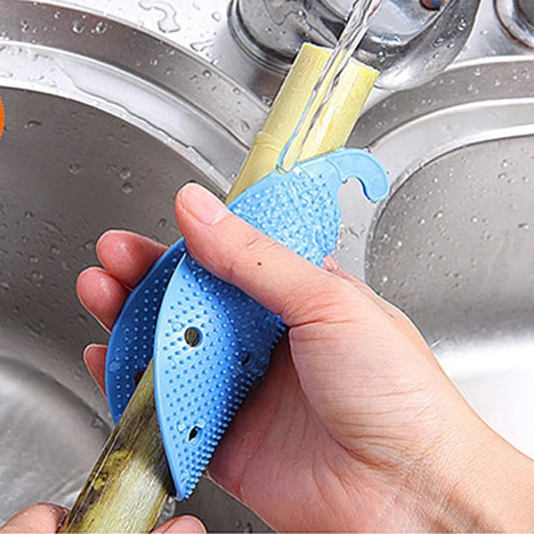 Многофункциональная силиконовая щетка для чистки овощей и фруктов посуда