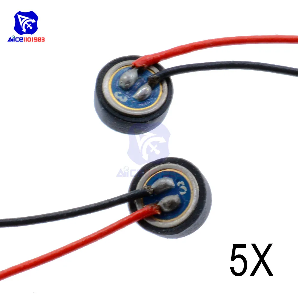 5 шт./лот 4*1 мм Electret конденсаторный микрофон MIC Capsule 2 проводки W|lead 1|c c |