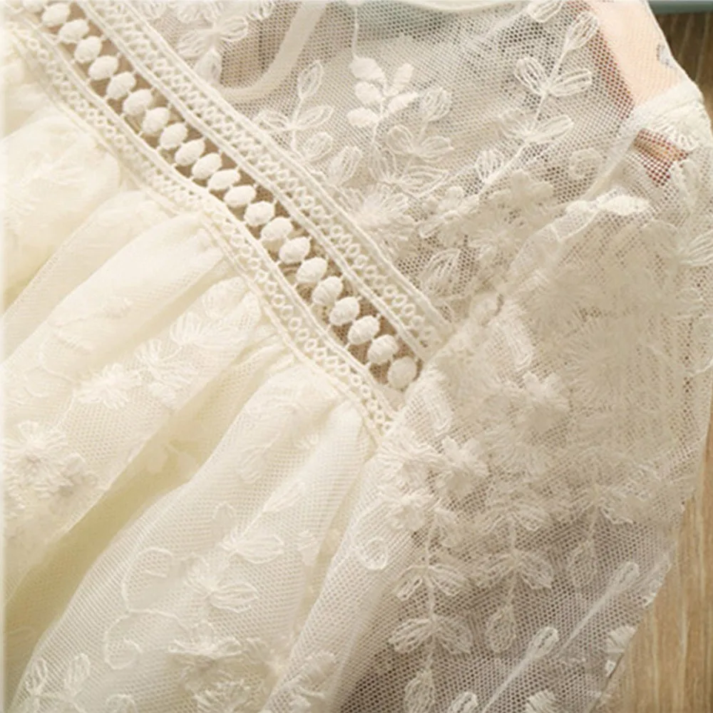 ARLONEET летнее платье для девочек малышей детей кружевное лоскутное однотонное