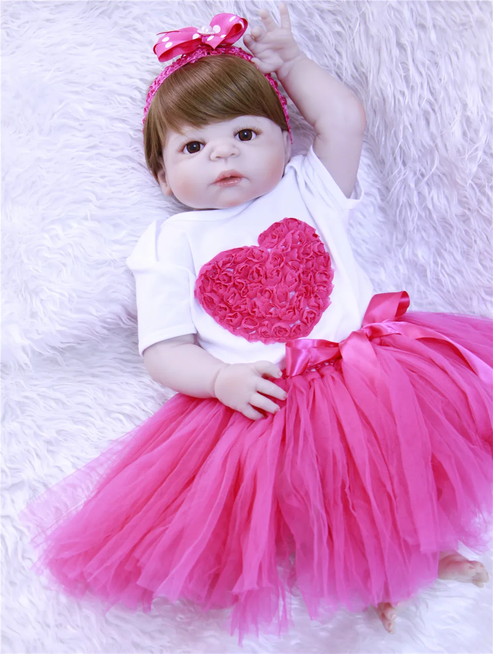 Куклы для девочек Bebe reborn NPK 22 дюйма полностью силиконовые куклы новорожденных