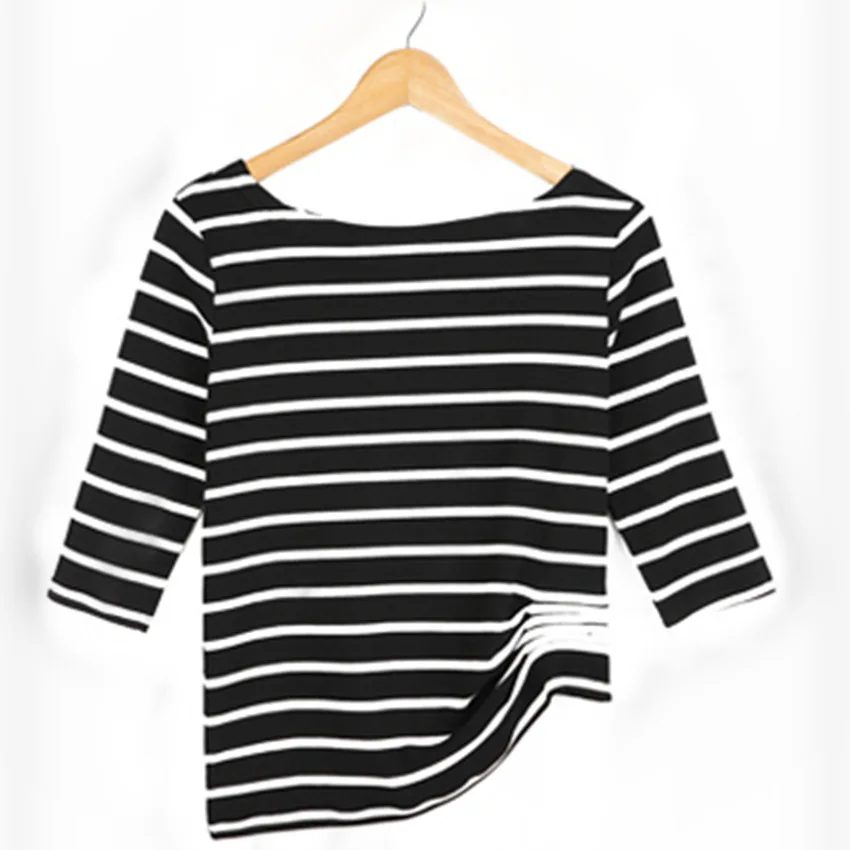 Горячие продажа весна лето новые моды для женщин slash шеи топы Оригинальный