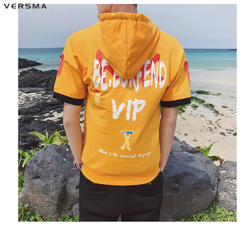 VERSMA японский Harajuku BF винтажная камуфляжная Футболка мужская женская летняя уличная Корейская Ulzzang ретро свободная футболка с капюшоном