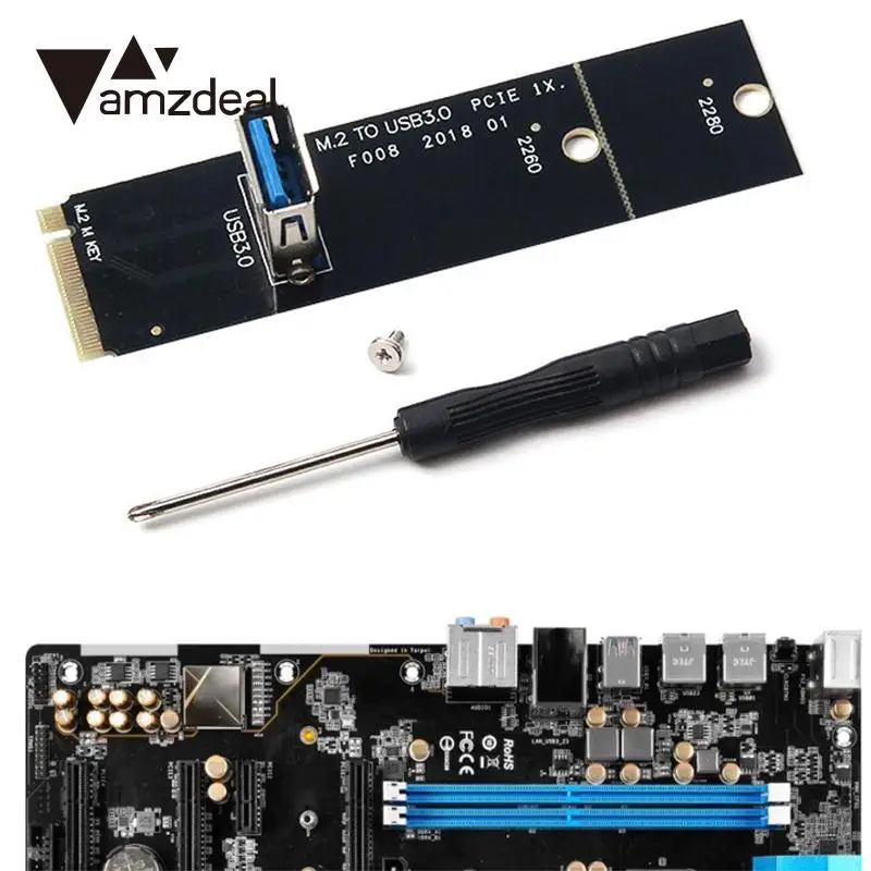 Amdeal высокое Скорость 5Gbp/S добычи карты расширения NGFF M.2 для USB3.0 переходная карта