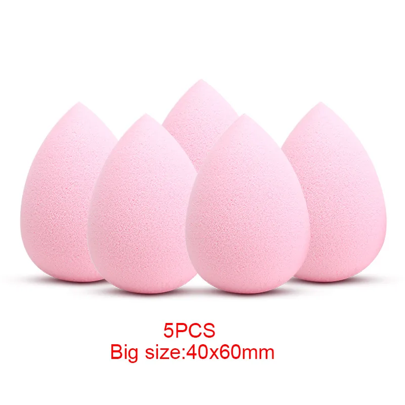 Large Pink Cocute макияж 5 шт./компл. губка основа для Макияжа Косметический слойка порошка гладкая Красота косметический спонж для макияжа, Красота Инструменты подарки - Цвет: Large Pink