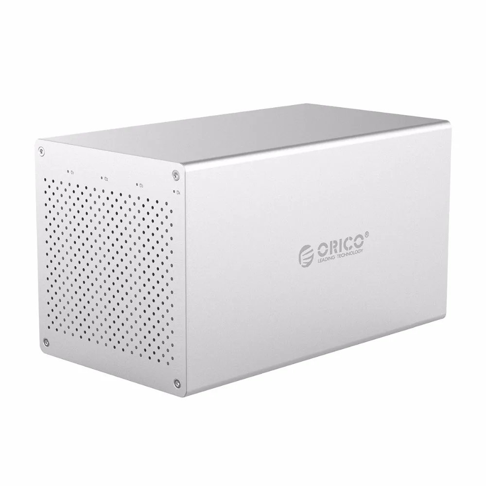 ORICO SATA для USB C 3,0 3,5 'HDD корпус Поддержка 4*10 ТБ HHD Raid система 5 Гбит/с высокоскоростной чехол на жесткий диск с бесшумным охлаждающим вентилятором