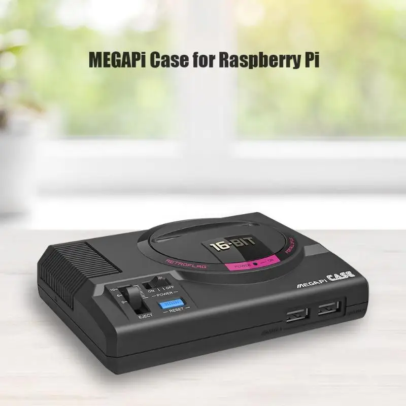 Чехол ALLOYSEED Retroflag MEGAPi с функциональной кнопкой выключения питания для Raspberry Pi 3 B +