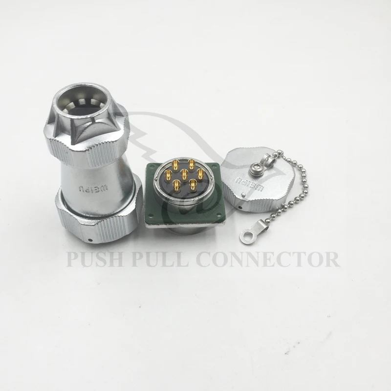 Женский квадратный фланцевый панельный разъем WY20 TE + Z ZM ZG 2 3 4 5 6 7 9 12-контактный