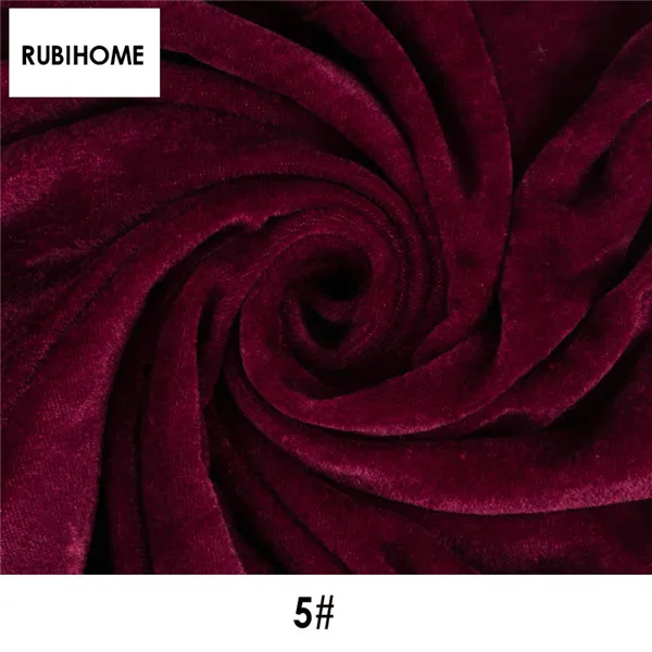 RUBIHOME(100x150 см/шт) велюровая плюшевая ткань для рукоделия шитья Лоскутная диванная Подушка занавеска материал домашний Декор ткань