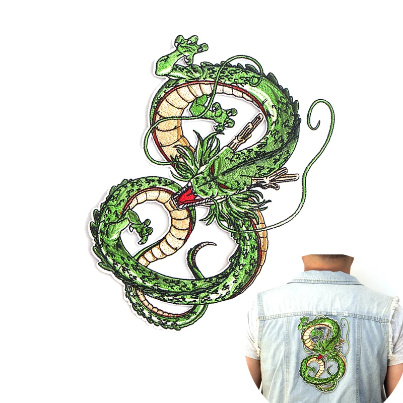 Dragon ball z Shenron вышитые железные нашивки Аксессуары Новое поступление популярная одежда значки с героями мультфильмов аппликация, наклейка E0107
