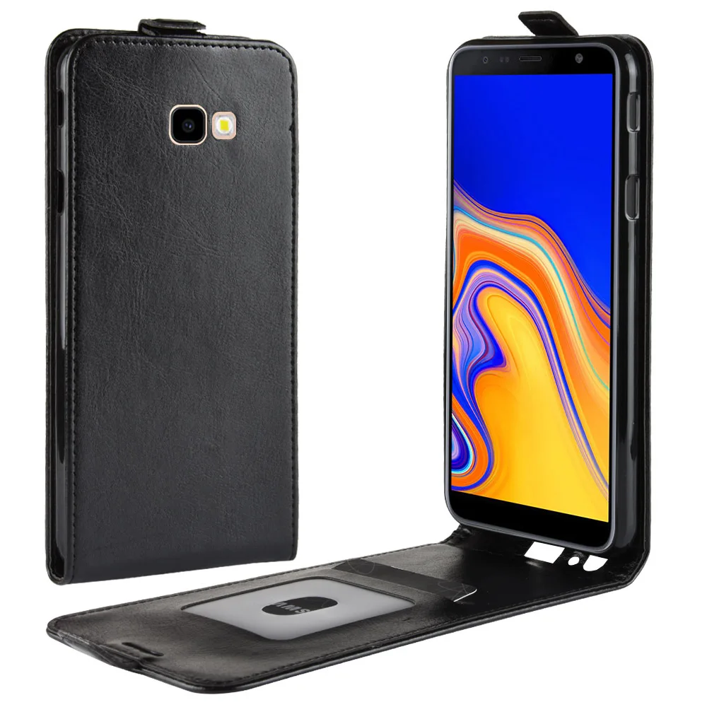 PU Флип кожаный чехол для телефона samsung J2 Pro J3 J5 J6 J7 Бумажник задняя часть корпуса etui для samsung J4 J6 J7 J8 Plus