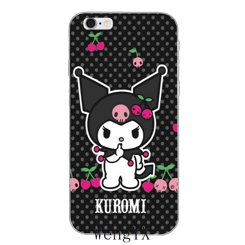 Черный розовый милый мягкий чехол для телефона kuromi hello kitty для huawei P20 mate 20 pro lite Y6 Y7 Y9 prime Honor 7A 8C 8X9 10 - Цвет: kuromiHelloKittyA11
