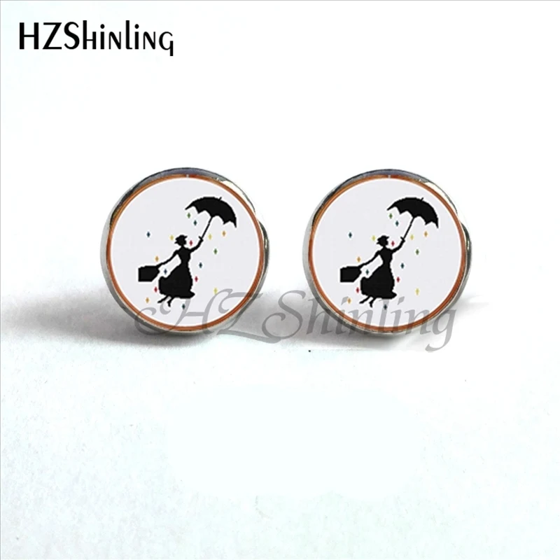 ED-006 Новая мода Mary Poppins серьги стимпанк Mary ювелирные изделия "поппинсы" гипоаллергенные серьги для чувствительных ушей HZ4 - Окраска металла: 8
