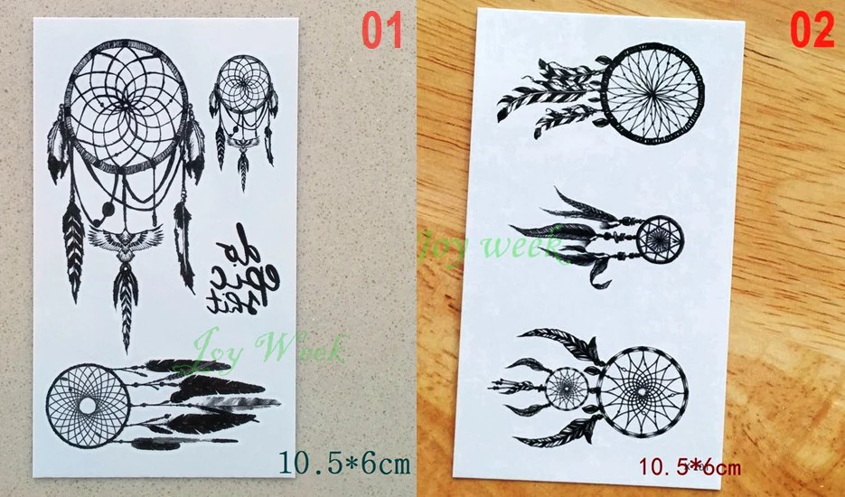 Водостойкая Временная тату Наклейка на тело Ловец снов наклейки флэш