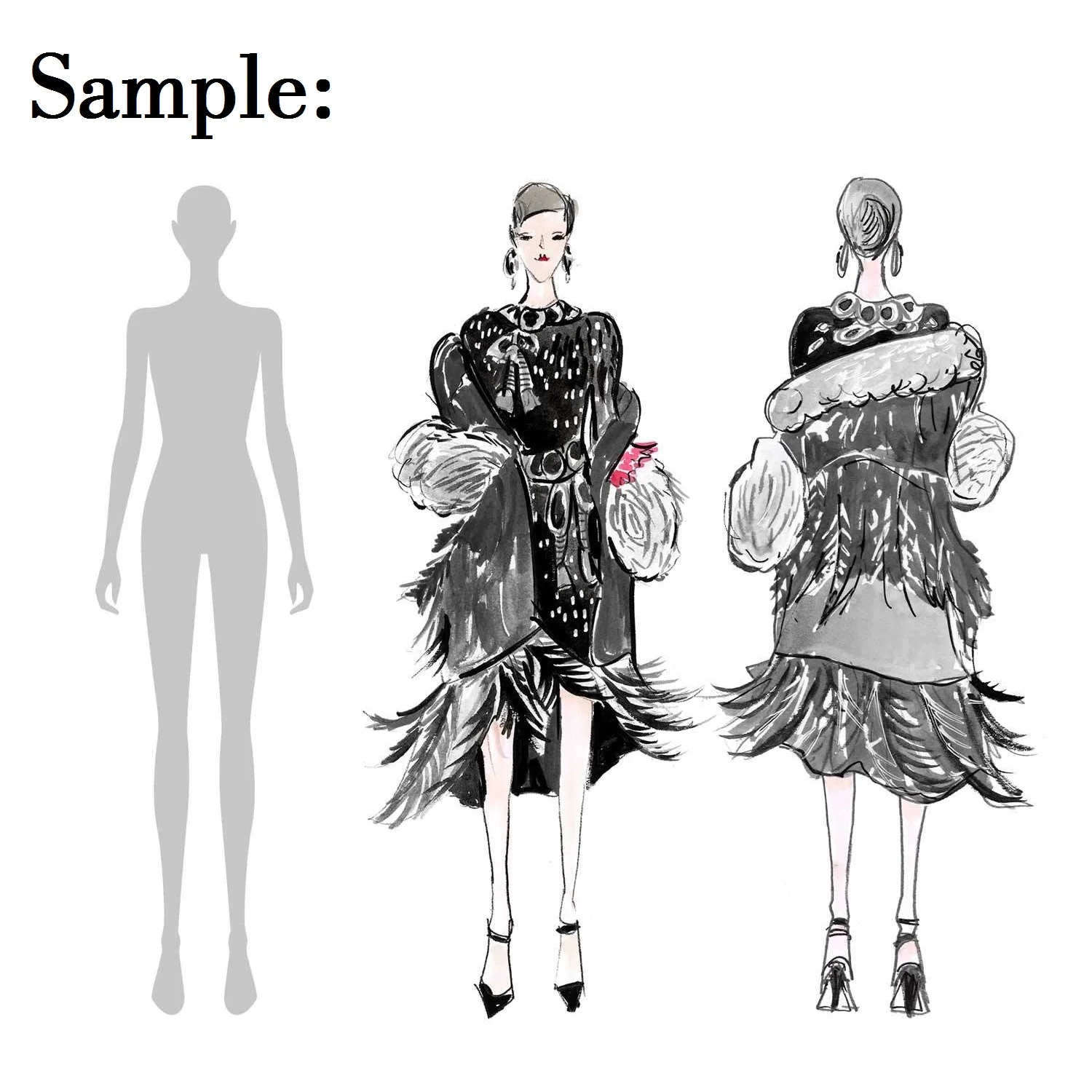 Большой женский модный ноутбук с мини модным словаря и почти видимыми шаблонами