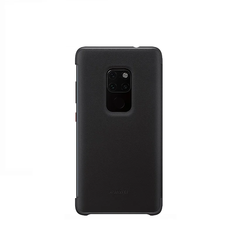 100% оригинал huawei умный чехол с окошком флип кожаный для телефона Voor Mate20