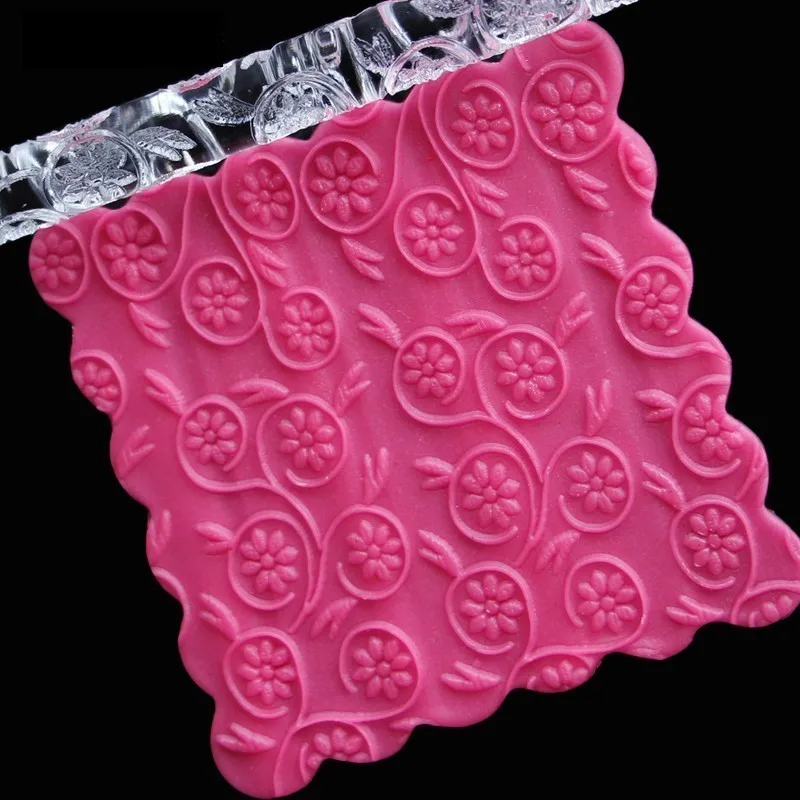 Рельефная скалка для выпечки цветов помадки|sugar flowers decorations|cookie rollerbaking decoration |
