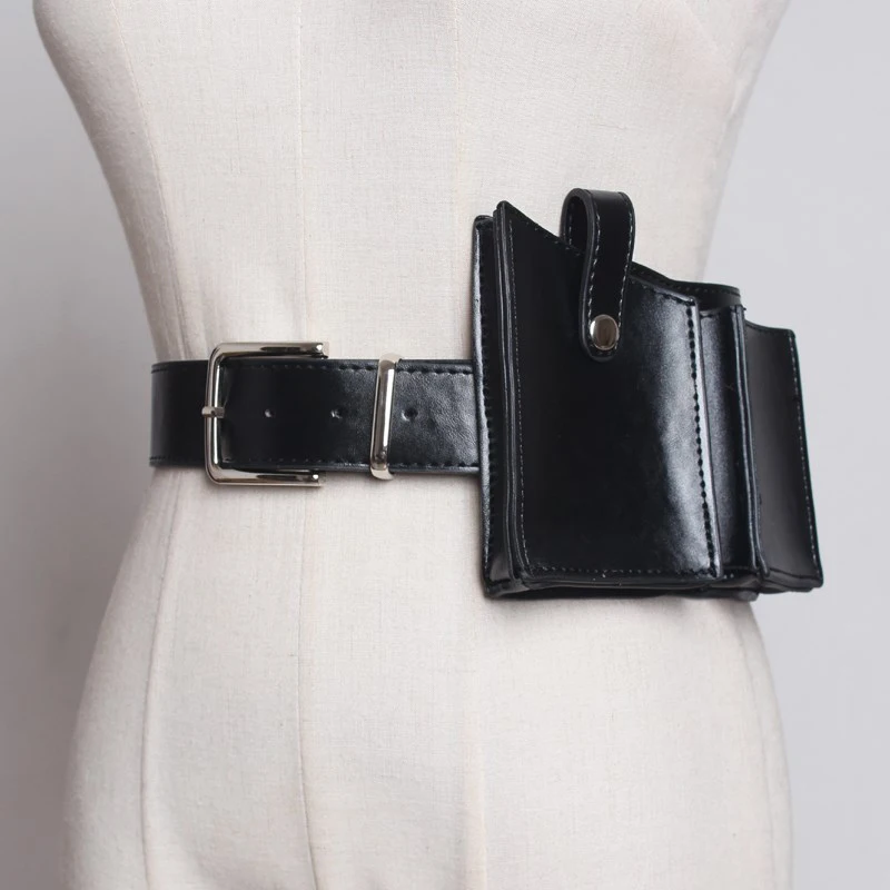 new Women Leather purse belts Waist Bag Travel Casual Daily Purse Cellphone Mobile Pouch bags belts Straps Accessory