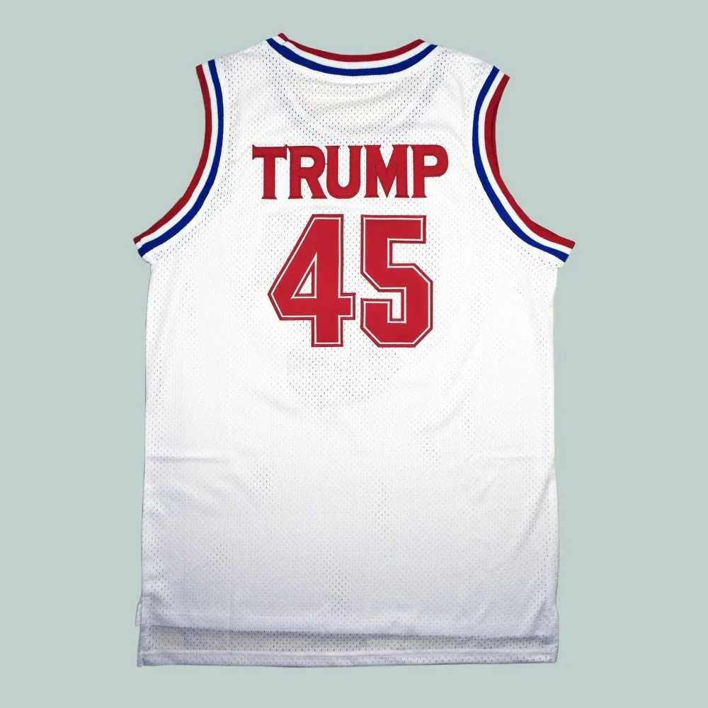 Дональд Трамп 45 США баскетбольная майка памятная Серия белая дешевая майка без рукавов