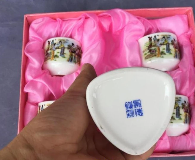 

Jingdezhen, blue and white ink and porcelain, Japanese sake, wine set.