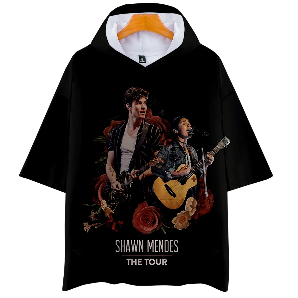 Футболка женская с капюшоном Shawn Mendes в стиле Харадзюку Повседневная рубашка 3D