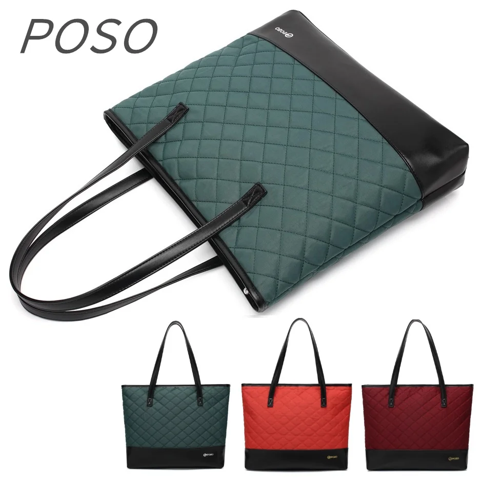 Новинка 2020 брендовая сумка POSO для ноутбука 15 дюймов 4 дюйма 6 женская через плечо