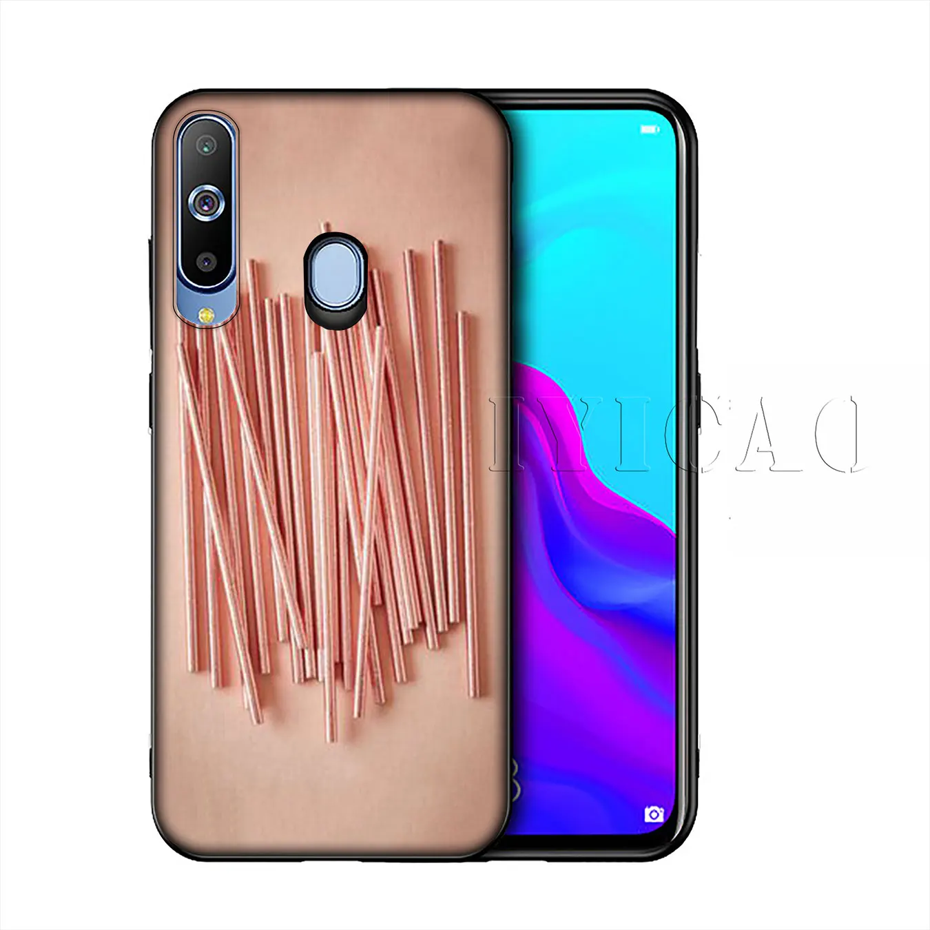 IYICAO, мягкий силиконовый чехол с сердечком ананасом и золотой розой для samsung Galaxy A10 A30 A40 A50 A70 M10 M20 M30, чехол