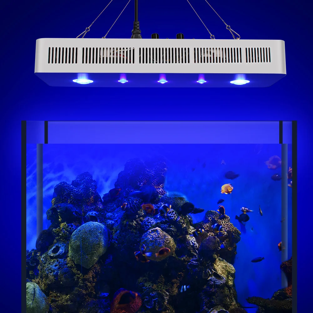 Popular Grow-Luz Led marina para acuario, Control por Bluetooth, 169W, regulable, tres canales-5
