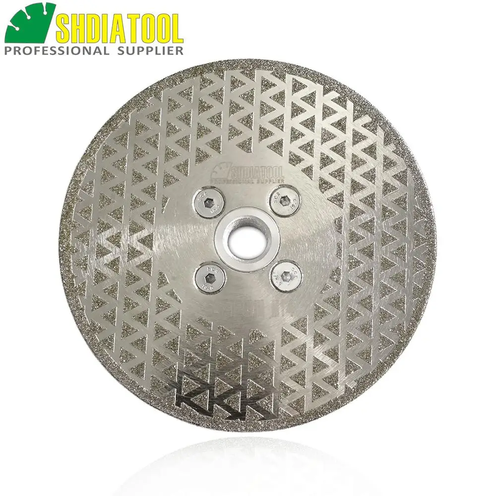

SHDIATOOL 125mm M14 Electroplated Diamond Cutting And Grinding Disc For Granite & Marble With Double Grinding Sides Sawblade