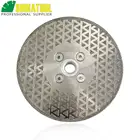 Алмазная резка и шлифовальный диск SHDIATOOL M14 125 мм, гальванизированный для гранита и мрамора с двухсторонними шлифовальными боками, пильный диск